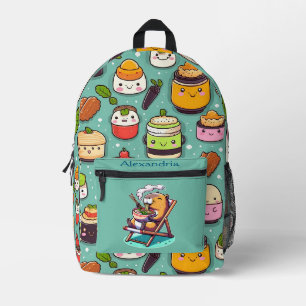 Sac À Dos Imprimé Kawaii Cute Custom Ramen