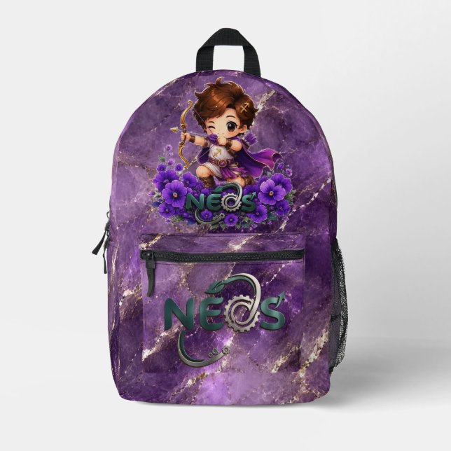 Sac À Dos Imprimé Kawaii Neos Zodiaque Sagittaire (Recto)