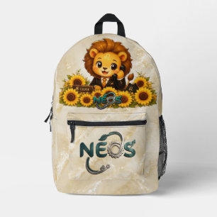 Sac À Dos Imprimé Kawaii Zodiaque Neos Lion