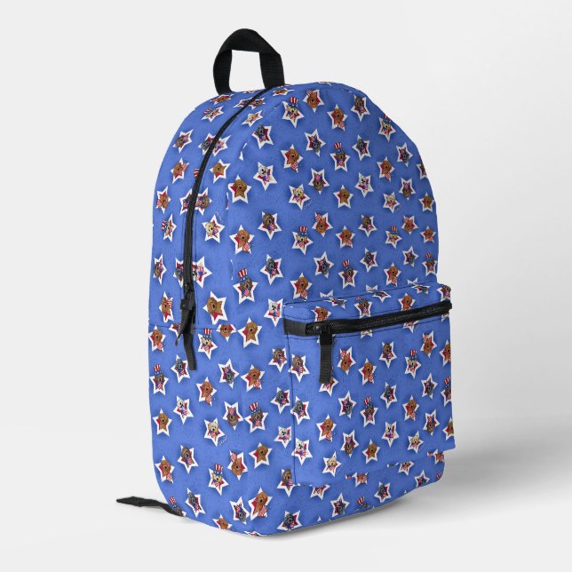 Sac à dos imprimé KiniArt All Star Doodle Dogs (Coin arrière gauche)