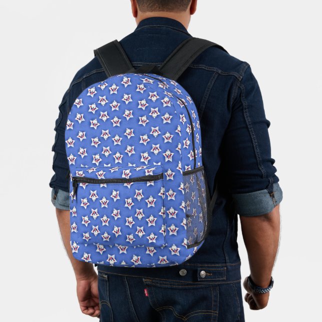 Sac à dos imprimé KiniArt Star Westies (Insitu (Modèle))