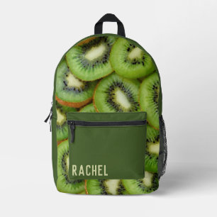 Sac À Dos Imprimé Kiwi Fruit Green Nom personnalisé