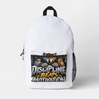 Sac À Dos Imprimé La Discipline Bats la Motivation Lion Motivation G