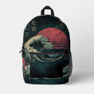 Sac À Dos Imprimé La Grande Classique de la Vague Rétro