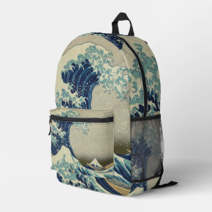 Sac À Dos Imprimé La Grande Vague au large de Kanagawa par Hokusai