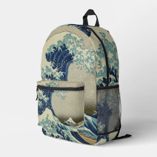 Sac À Dos Imprimé La Grande Vague au large de Kanagawa par Hokusai