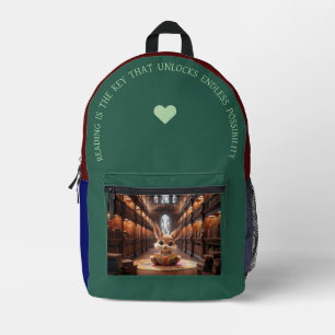 Sac À Dos Imprimé La Lecture Est La Clé