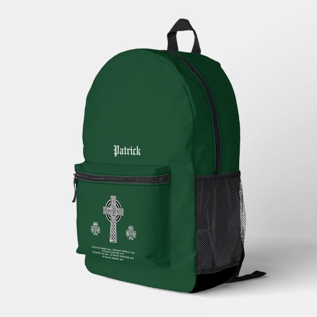 Sac À Dos Imprimé La Lorica de la prière Saint Patrick (courte) Slin (Coin arrière droit)