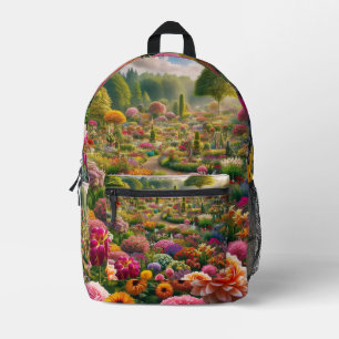 Sac À Dos Imprimé La magie des fleurs - un paradis des couleurs