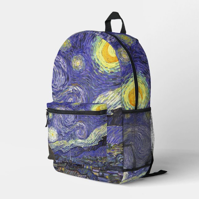 Sac À Dos Imprimé La Nuit étoilée de Vincent van Gogh (Coin arrière droit)