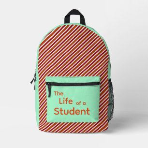 Sac À Dos Imprimé La vie d'un étudiant