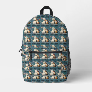 Sac À Dos Imprimé La vie est meilleure avec des chats esthétique de