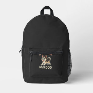Sac À Dos Imprimé La vie est meilleure avec un dessin animé de chien