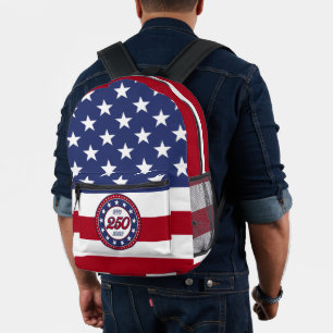 Sac À Dos Imprimé L'anniversaire des 250 ans de l'Amérique avec le d