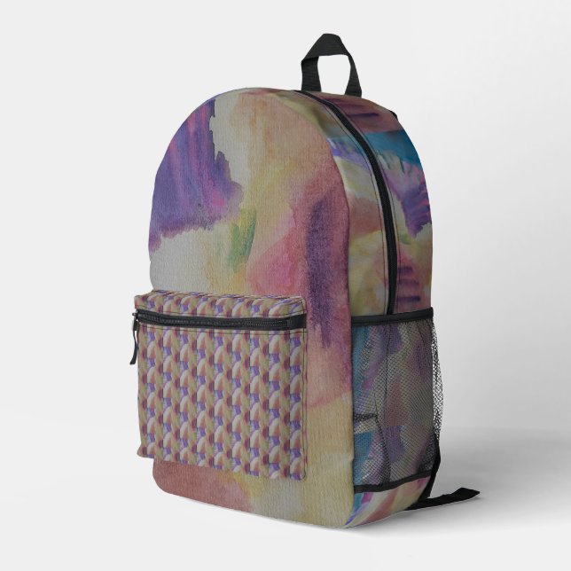 Sac À Dos Imprimé L'art Abstrait de la barrière de corail (Coin arrière droit)