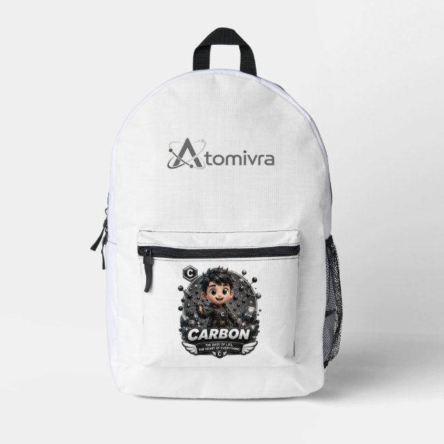 Sac À Dos Imprimé Le carbone est le cœur d'ATOMIVRA (Recto)