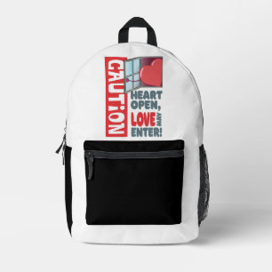 Sac À Dos Imprimé Le coeur ouvert, l'amour peut entrer (Saint-Valent
