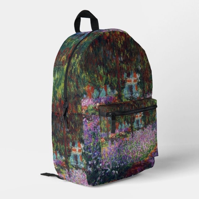Sac À Dos Imprimé Le jardin de l'artiste à Giverny par Claude Monet (Coin arrière gauche)