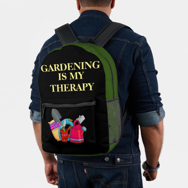 Sac À Dos Imprimé Le jardinage est ma thérapie outils de jardinage (Insitu (Modèle))