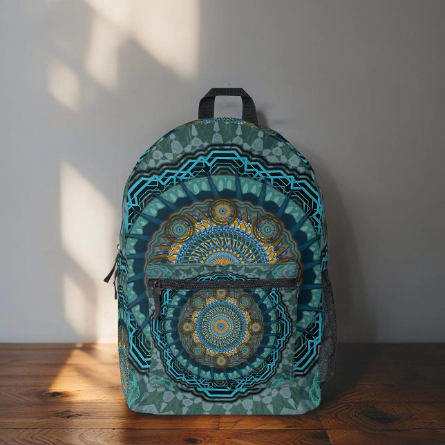 Sac À Dos Imprimé Le mandala des yeux psychédéliques du persan (Créateur téléchargé)