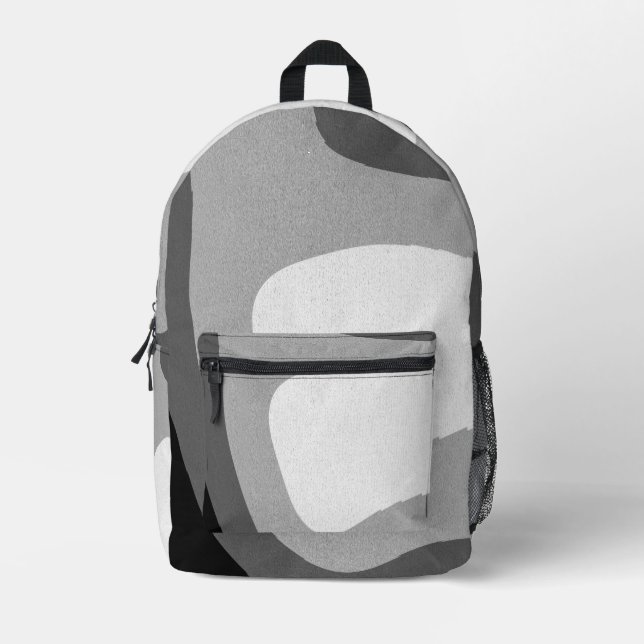 Sac À Dos Imprimé Le monde est gris (Recto)