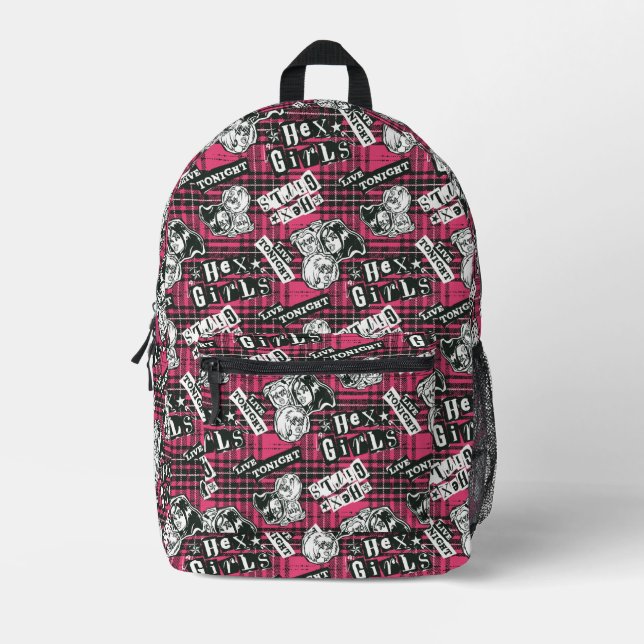 Sac À Dos Imprimé Le motif carreau punk des Hex Girls (Recto)