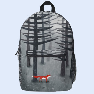 Sac À Dos Imprimé Le renard et la forêt