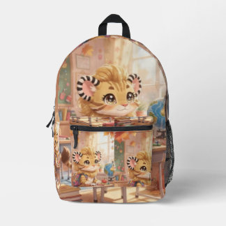 Sac À Dos Imprimé Le voyage d'apprentissage du petit tigre