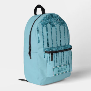 Sac À Dos Imprimé Lecteurs de Parties scintillant bleu turquoise sur