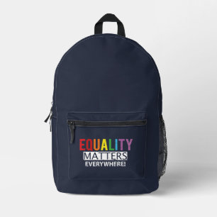 Sac À Dos Imprimé L'égalité colorée compte partout