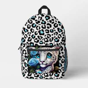 Sac À Dos Imprimé Leopard bleu