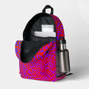 Sac À Dos Imprimé Léopard psychédélique, impression déformée sur tou