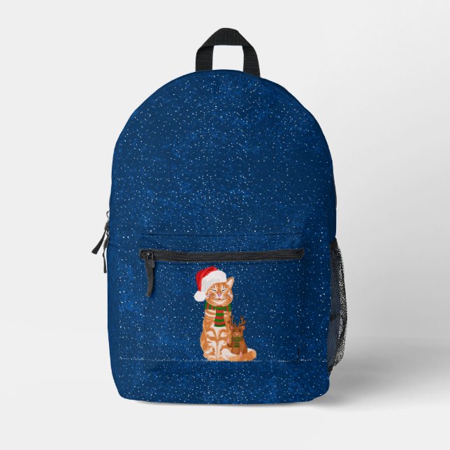 Sac À Dos Imprimé Les copains de Noël (Recto)