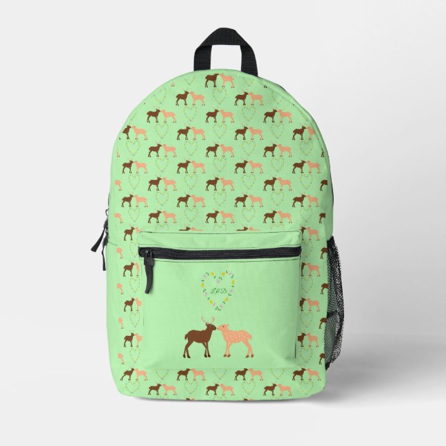 Sac À Dos Imprimé Les Deux et Daisy Heart Custom (Recto)