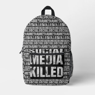 Sac À Dos Imprimé Les médias sociaux ont tué la romance