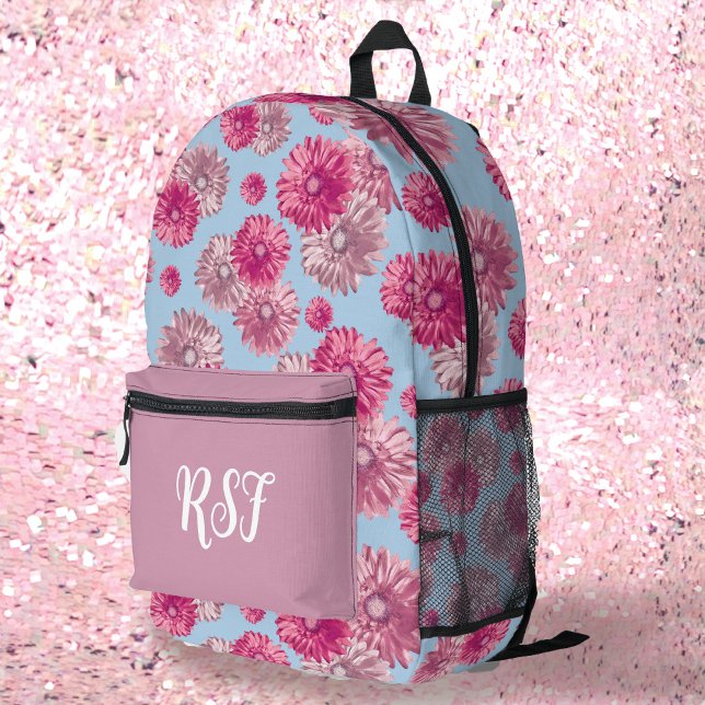 Sac À Dos Imprimé Les tons floraux modernes de rose pastel Girly (Créateur téléchargé)