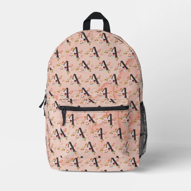 Sac À Dos Imprimé Lettre A (Recto)