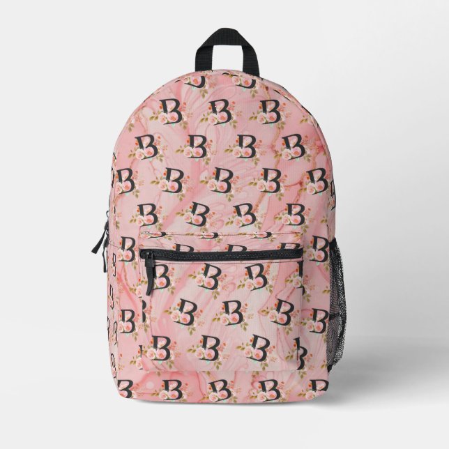 Sac À Dos Imprimé Lettre B (Recto)