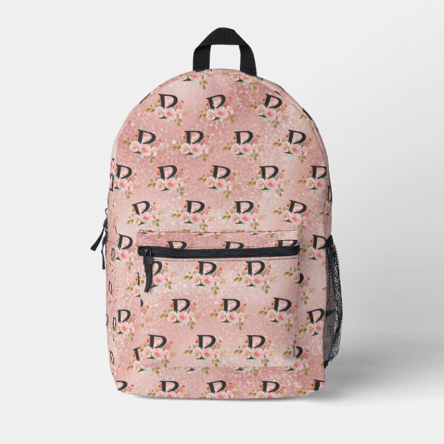 Sac À Dos Imprimé Lettre P (Recto)
