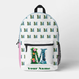 Sac À Dos Imprimé Lettre personnalisée M