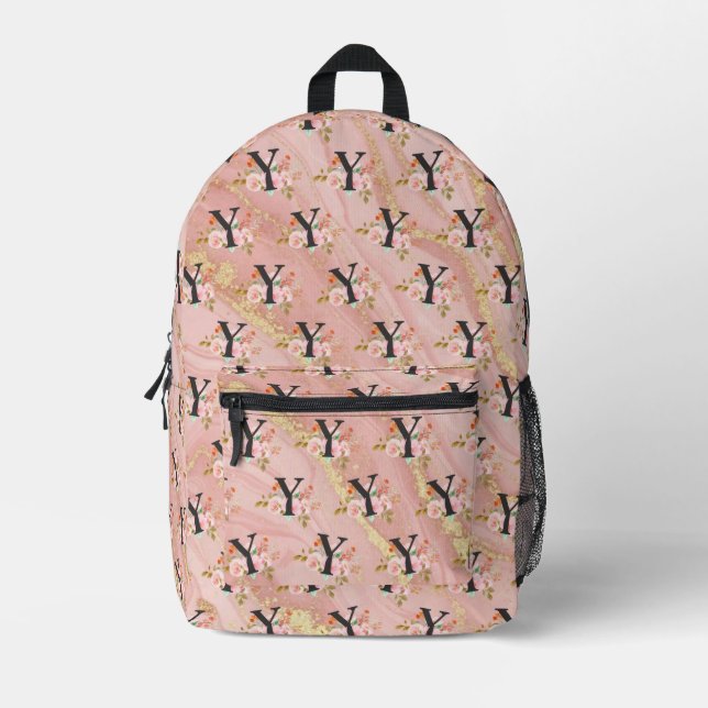 Sac À Dos Imprimé Lettre Y (Recto)