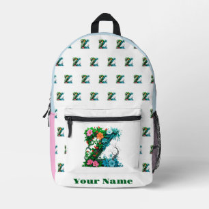 Sac À Dos Imprimé Lettre Z personnalisée