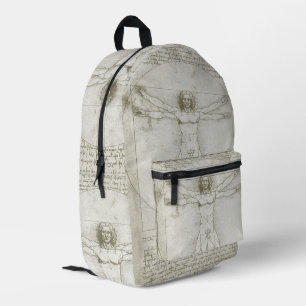 Sac À Dos Imprimé L'Homme de Vitruve de Léonard de Vinci