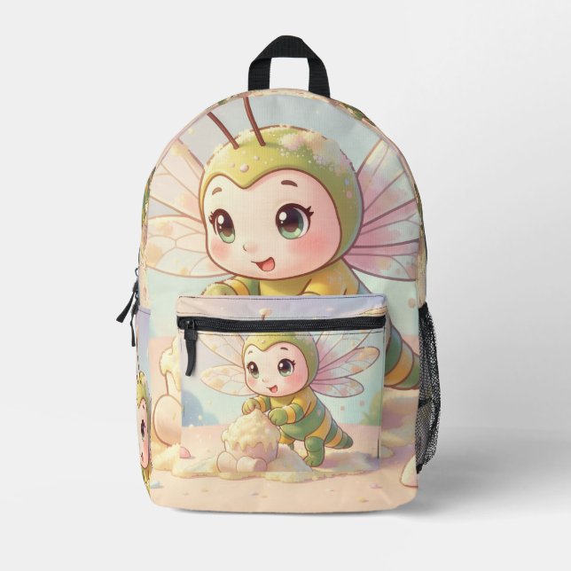 Sac À Dos Imprimé Libellule – Nectar stellaire de la nuit silencieus (Recto)