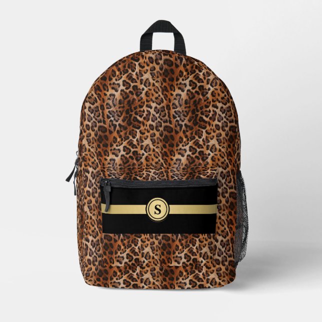 Sac À Dos Imprimé Libérez votre côté sauvage : Leopard personnalisé (Recto)