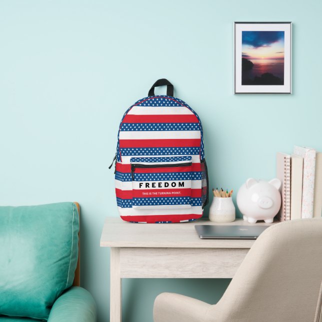 Sac À Dos Imprimé Liberté Un Véritable Patriote (Insitu)