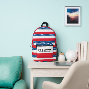 Sac À Dos Imprimé Liberté Un Véritable Patriote