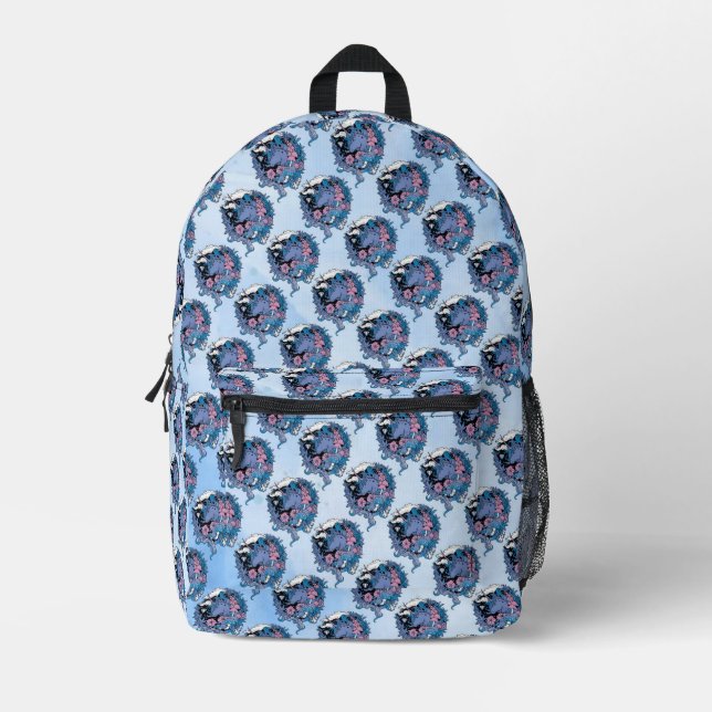 Sac À Dos Imprimé Licorne (Recto)