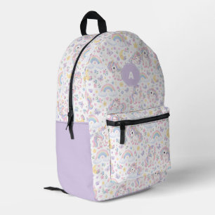 Sac À Dos Imprimé Licorne Magique, Arc-en-Ciel & Design Céleste