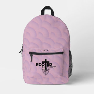 Sac À Dos Imprimé Lilas Rose Bulles Ondulées Enracinées Dans Le Chri